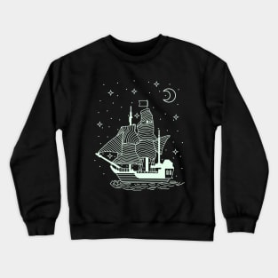 geomatric ship Crewneck Sweatshirt